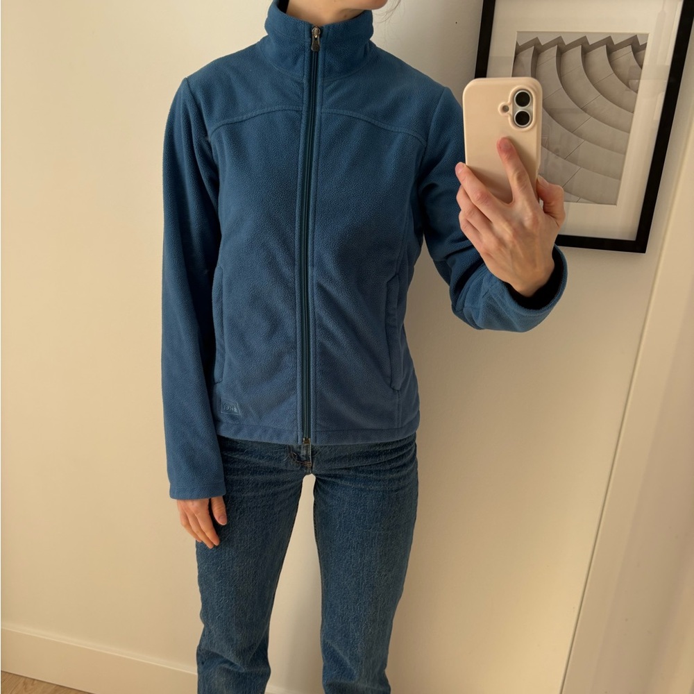 Women's REI Vintage Blue Fleece Jacket size Small